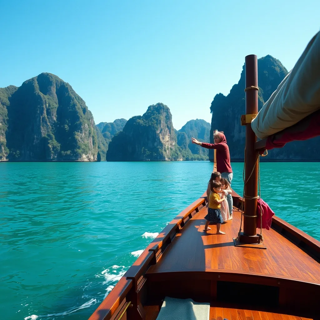 Une croisière en jonque dans la baie d'Ha Long reste le moment fort d'un séjour familial au Vietnam