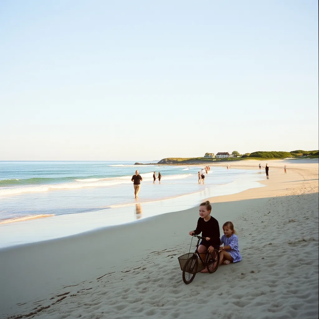 La plage des Rosaires à Plérin, la plus proche de Saint-Brieuc